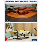 Heavy-Duty Freestanding Kayak Storage Rack Adjustable Steel