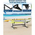 Heavy-Duty Freestanding Kayak Storage Rack Adjustable Steel