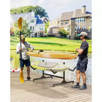 Heavy-Duty Freestanding Kayak Storage Rack Adjustable Steel