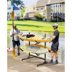 Heavy-Duty Freestanding Kayak Storage Rack Adjustable Steel