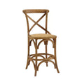 Roxy Wash Upholstery Counter Height Barstool Gray - Linon: French Country Design, No Assembly Required