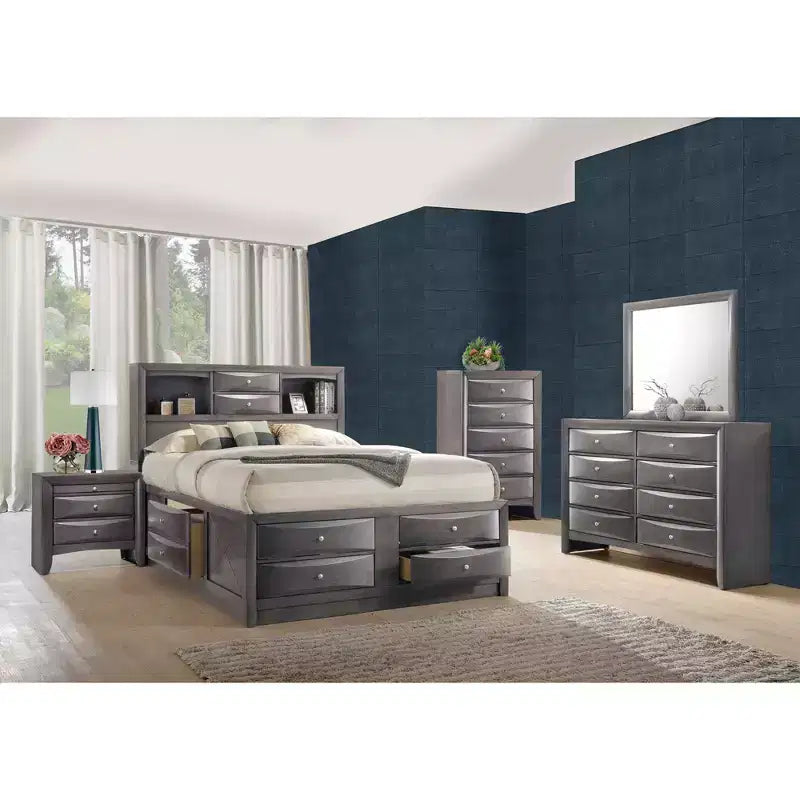 Madison Chest Gray - Picket House Furnishings: 5-Drawer Vertical Storage, Bedroom Organizer