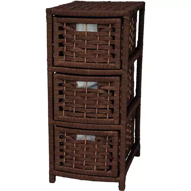 Oriental Furniture 25 Natural Fiber Occasional Chest of Drawers